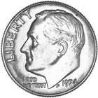 1974 P Roosevelt Dime 10c Coin from Mint Set