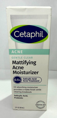 Cetaphil Gentle Clear Mattifying Acne Moisturizer 0.5% Salicylic Acid Exp: 07/27