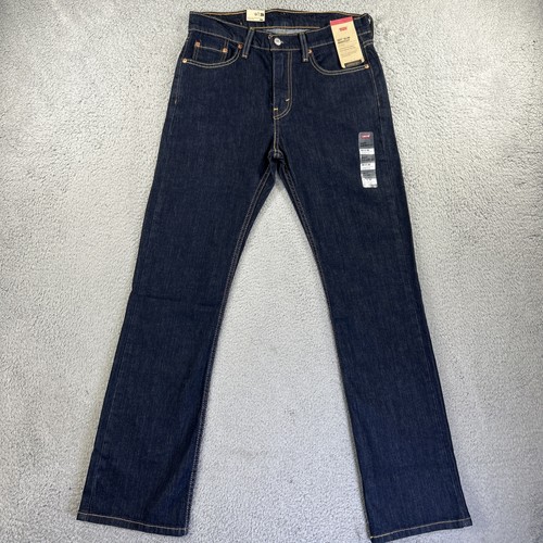 Levis 527 Jeans Herren 30x32 Dunkelblau Denim Hose Slim Bootcut Stretch Flex NEU