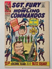 Sgt Fury and His Howling Commandos fumetto #41 Marvel aprile 1967 grado quasi nuovo 9,2+
