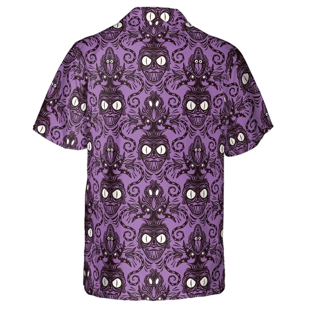 Beetlejuice Haunted Mansion Themed Hawaiian Shirt