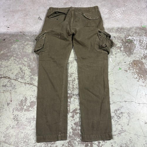 Vintage Y2K Canvas Cargo Pants Men’s Size 32x32 Streetwear Grunge Olive Green, $16.19 - Photo 14