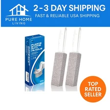 Dual-Function Pumice Stone Cleaner for toilets, Sinks & Tiles - 2 Piece Set
