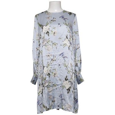 Mrs & Hugs, Kleid, Größe: 42, Blau/Mehrfarbig, Blumen, Satin, Damen #XuZ