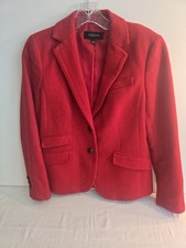 TALBOTS RED WOOL BLAZER  WOMEN'S SIZE 4