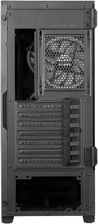 Voguish Black Mid Tower Atx Computer Chassis Tempered Glass Usb 3.0 Support - Image 4 of 4