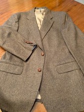 Savile Row 41 R Men's Brown Lambswool/Wool Blend 2 Btn Blazer Sport Coat USA
