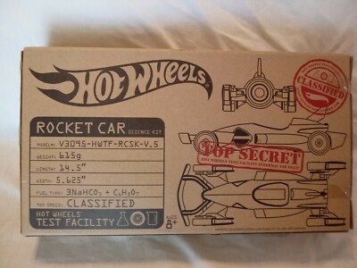 Hot Wheels Test Facility ROCKET CAR Science Kit MIB... L@@K