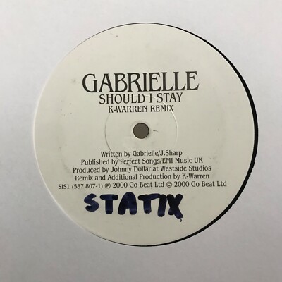 Gabrielle - Should I Stay K-Warren Mixes 12  UK Garage Vinyl Go Beat 2000 UKG 
