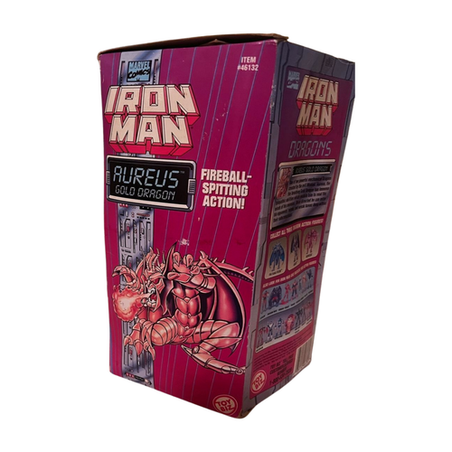 Marvel Comics 1995 Iron Man Aureus Gold Dragon Action Figure - Picture 5 of 7