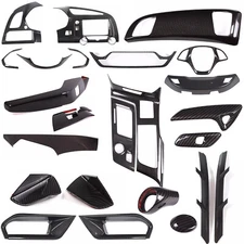 Carbon Fiber ABS Exterior interior Full Decor Trim Kit For Corvette C7 2014-2019