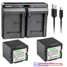 Kastar Battery Dual Charger for HITACHI DZ-BP21S DZ-BP14S DZ-BP7SJ and CGA-DU21