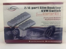 Linkskey LKV-S02SK Slim Desktop KVM Switch 2/4-port Slim Desktop T5