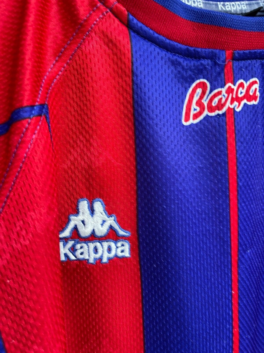 希少 バルセロナ ユニフォーム 97-98 リバウド kappa サイズL vintage FC BARCELONA 1997 1998 FOOTBALL CAMISETA SHIRT