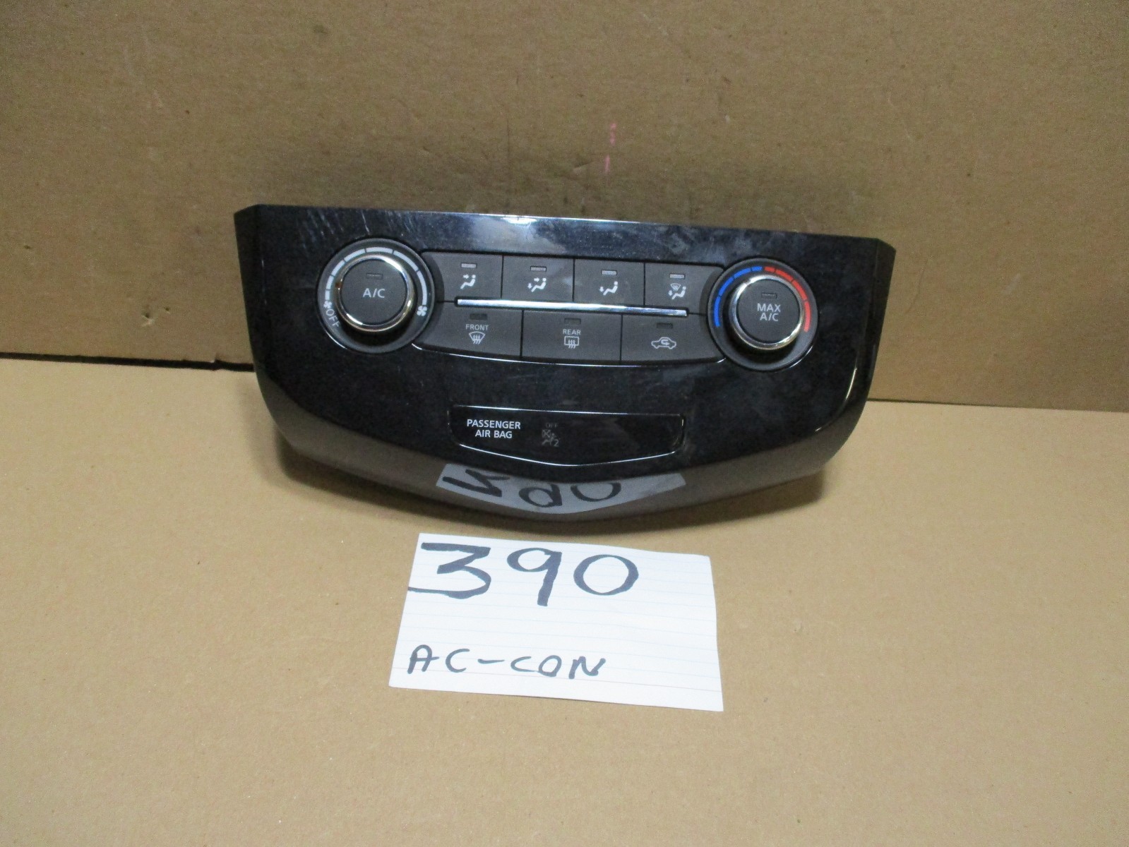 14 15 16 Nissan Rogue AC and Heater Control Used Stock #390-AC 