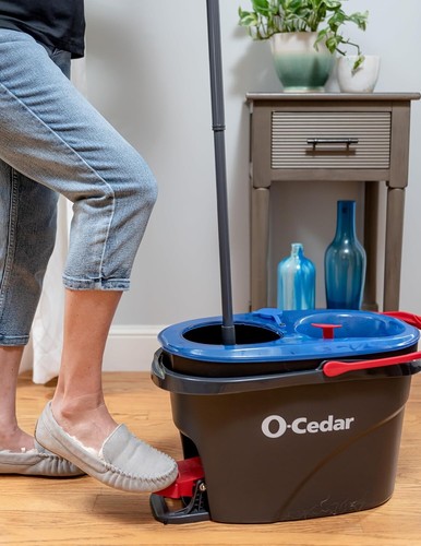 Efficient Spin Mop System with Dual-Chamber Bucket & Machine Washable Heads - Picture 19 of 21