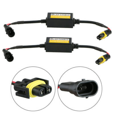 Paar H8 H9 H11 LED Scheinwerfer Canbus Decoder Lastwiderstand Anti-Flicker Error