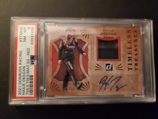 HAILIE DEEGAN 2021 DONRUSS TIMELESS TREASURES Race Materials Autograph #/50 PSA