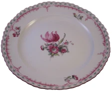 Antique WWI KPM Berlin Porcelain Floral Plate Porzellan Teller German Germany #5