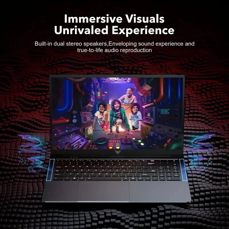 16.1 FHD Gray Gaming Laptop AMD Ryzen 7 5700U 16GB RAM 512GB SSD Windows 11 - Image 4 of 4