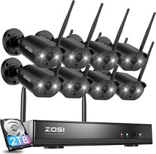 ZOSI 8CH 3MP Wireless Security Camera System NVR IP WiFi AI Night Vision CCTV