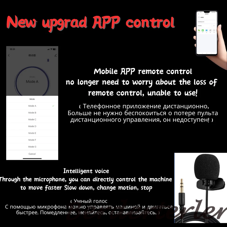 Машина большая сексуальная проводная/двойное управление приложение бесшумная 120 Вт/70 Вт ход 3-15 см - Изображение 3 из 4