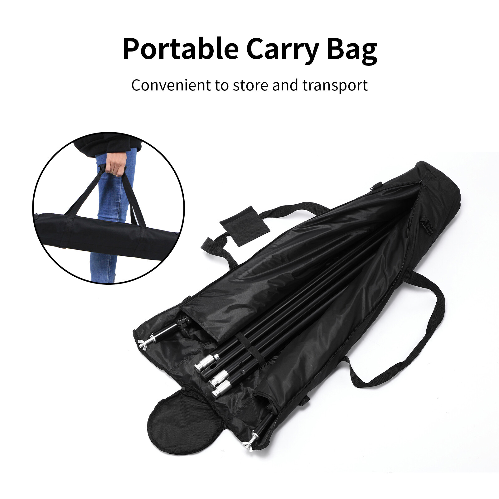 2 3m Studio Backdrop Stand Kit Professional Photography Green Screen