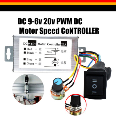 PWM Motordrehzahlregler Controller 20A 9V 12V 24V 36V 48V 60V DC 9V - 60V