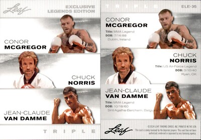 2024 Leaf EXCLUSIVE LEGEND MCGREGOR / NORRIS / VAN DAMME #ELE-35