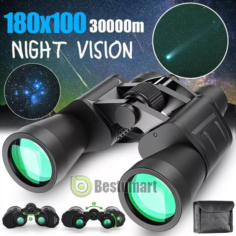 10-180 X 100 Binoculars High Magnification HD Long Range Zoom Times  Telescope