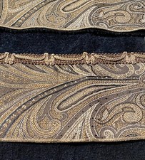 AVANTI Bradford Paisley Swirls Black Gold Brown Ropes 10Pc Towel Set