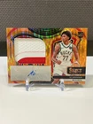 2024-25 NBA Panini Select AJ Johnson Orange Pulsar Rookie Patch Auto 12/30