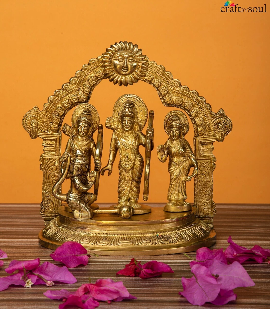 Ramdarbar Statue Brass Ram Ji Family Lord Rama Laxman Sita &amp ...