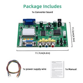 RGB CGA EGA YUV to VGA HD Game Video Converter Output Board Arcade Jamma Game