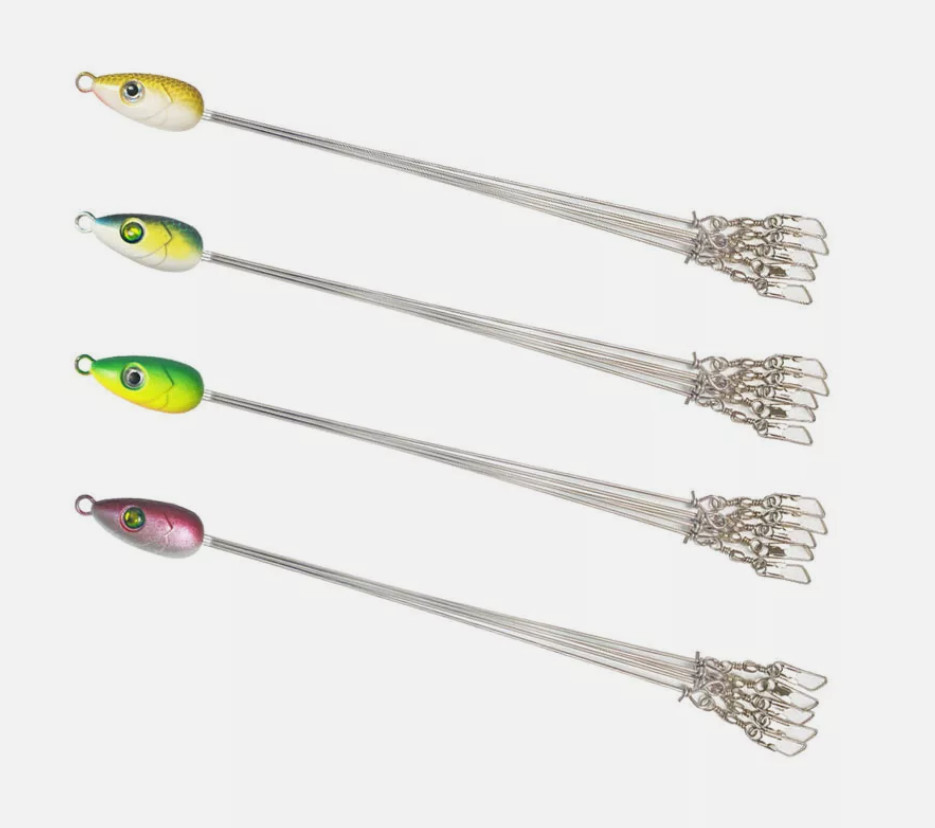 4 Pcs ALABAMA Rig 5 Wire Arms Umbrella Bass Fishing Umbrella Rig 4 Colors yu - Image 13