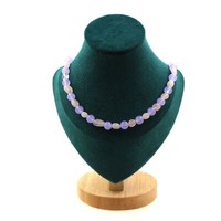 Steine Und MinéRaux. Halskette Perlen Rosenquarz Du Brazilien + Chalcedon