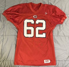 Vintage Sand Knit High School Football Jersey Mens Size Large Red #62 1980s