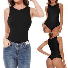 Women Bodysuit Shapewear Thong Tummy Control Body Shaper Slimming Tank Top Slim