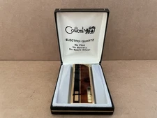 Vintage COLIBRI Pocket Lighter w/ Box ELECTRO-QUARTZ Japan #12