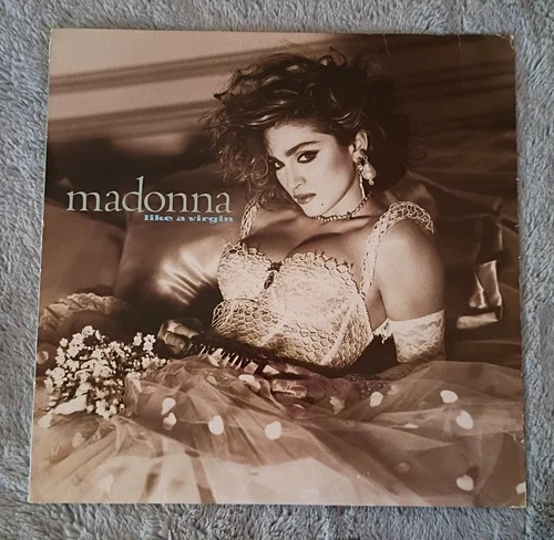 Madonna, Like a Virgin (Special Pressing 1984 LP) Upside Down Back Cover w/inner