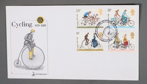 MayfairStamps Great Britain FDC 1978 Cycling 1878-1978 Combo Mercury First Day C