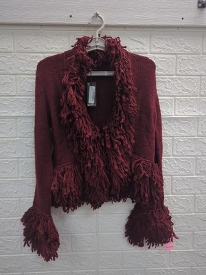 New Pretty Little Thing Loop Knit Edge Cardigan Women's Size XS