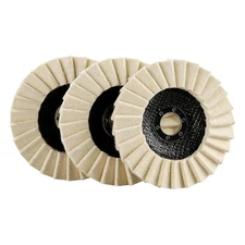 3PCS 5Inch Stone Polishing Wheels - Wool Buffing Discs for Stainless Steel,... 