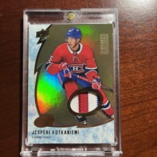 2019-20 Upper Deck Ice - Jesperi Kotkaniemi #41 Gold Patch /15 (MEM)