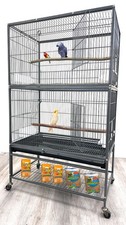 XLARGE Bird Flight Parrot Cage Cockatiel Aviary Budgie Conure 30.5"x18.5"x52.5"H