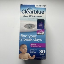 Clearblue Digital Ovulation Test Kit - 30 Tests -Early Detection - Exp 1/2028