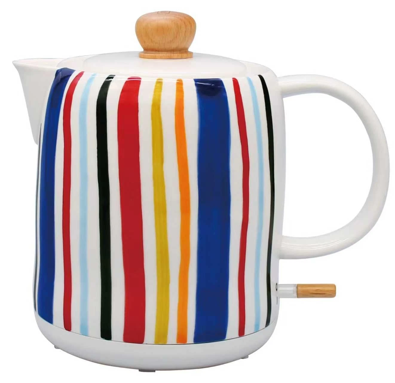 LONGSEED 1.0-Liter Ceramic Electric Kettle, 1000W Rapid Boil, Tea Kettles Pot &