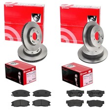 brembo BREMSSCHEIBEN + BELÄGE VORNE + HINTEN passend für HYUNDAI SANTA FE SM