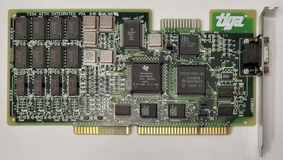 TIGA Star ISA Graphics Card (VGA, TMS34010, 512KB DRAM + 1MB VRAM, Retro, 1991)
