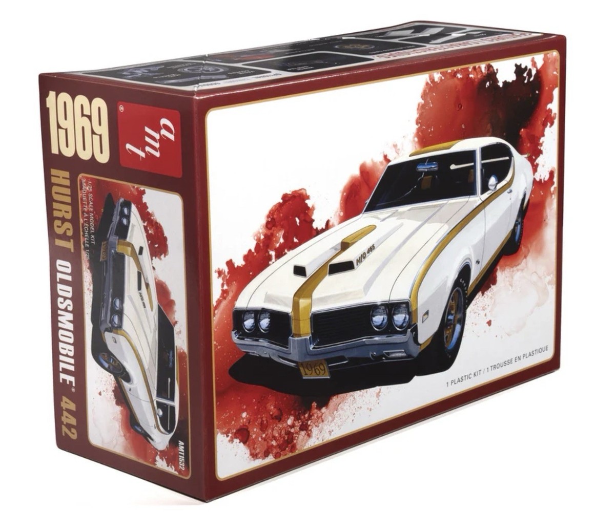 AMT 1969 Hurst Oldsmobile Cutlass 1/25 Scale Plastic Model Kit